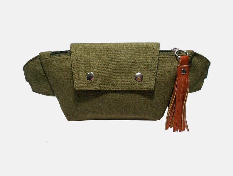 olive green fanny pack