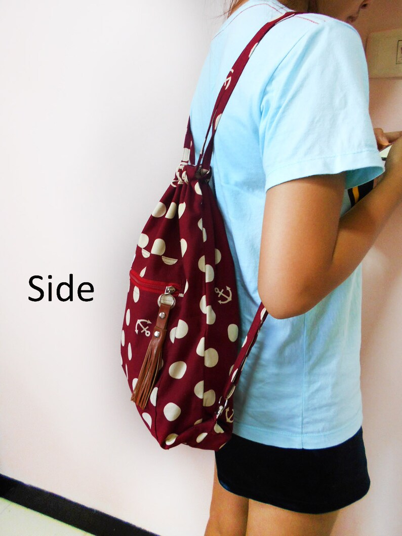Red watermelon drawstring bagBackpacksTravel bagsSmall BackpackLaptop bag Handmade bagThai bagsport bagSchool bagBUY 2 GET 1 FREE