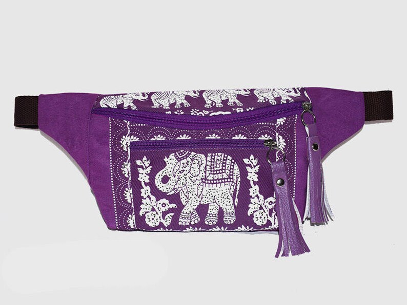 purple bum bag