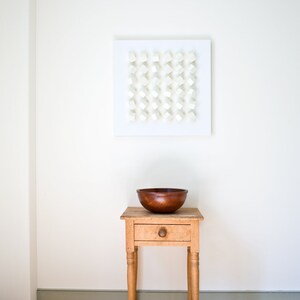 Modern Wall Art Sculpture Block Art Geometric Minimalist Grid Pattern ...