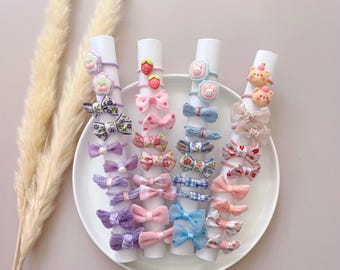 Gomas para el cabello suaves / Aros pequeños para coletas / Accesorios delicados para bebés y niños pequeños / Colores suaves / Regalos de Navidad / Pequeños detalles para rellenar calcetines navideños