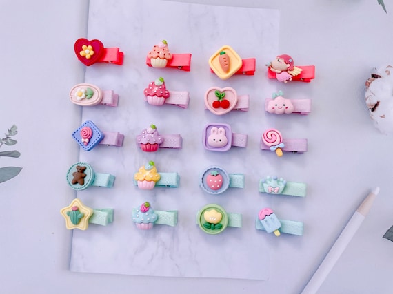 Set of 5 Gentle Baby Hair Clips Toddler Hair Ties Baby Hair Bows