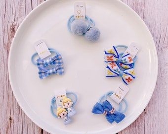 Soft Hair Ties| Small Hoop Ponytail Holders| Gentle Accessories for Babies and Toddlers| Muted Colors| Christmas Gifts| Stocking Stuffers