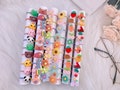 Set of 10 Soft Hair Ties| Small Hoop Ponytail Holders| Gentle Accessories for Babies and Toddlers| Christmas Gifts| Stocking Stuffers