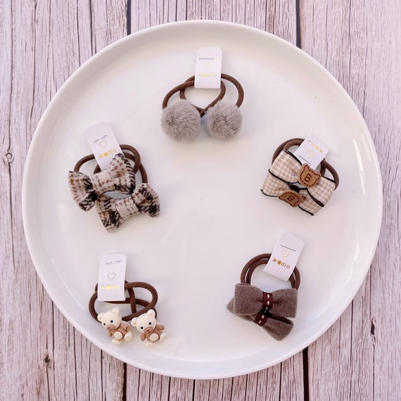 Set 36 Fermagli Capelli Bambine - Fiocchi E Elastici Colorati - Foto 13