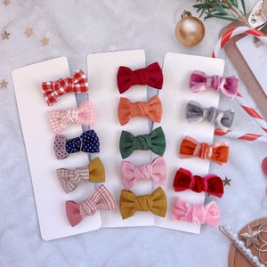 Set of 5 Gentle Baby Hair Clips, Toddler Hair Clips, Baby Hair Bows, Toddler Hair Bows, Baby Hair Accessories, Toddler Hair Accessories