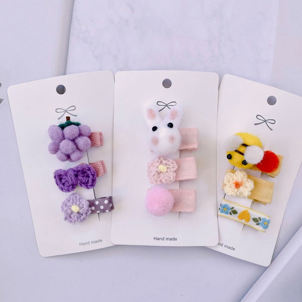 Handmade Felt Hair Clips - Etsy