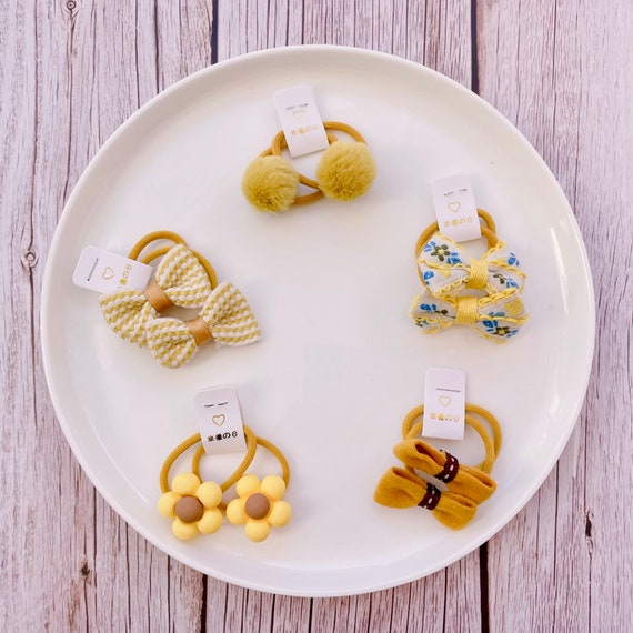 Set 36 Fermagli Capelli Bambine - Fiocchi E Elastici Colorati - Foto 2