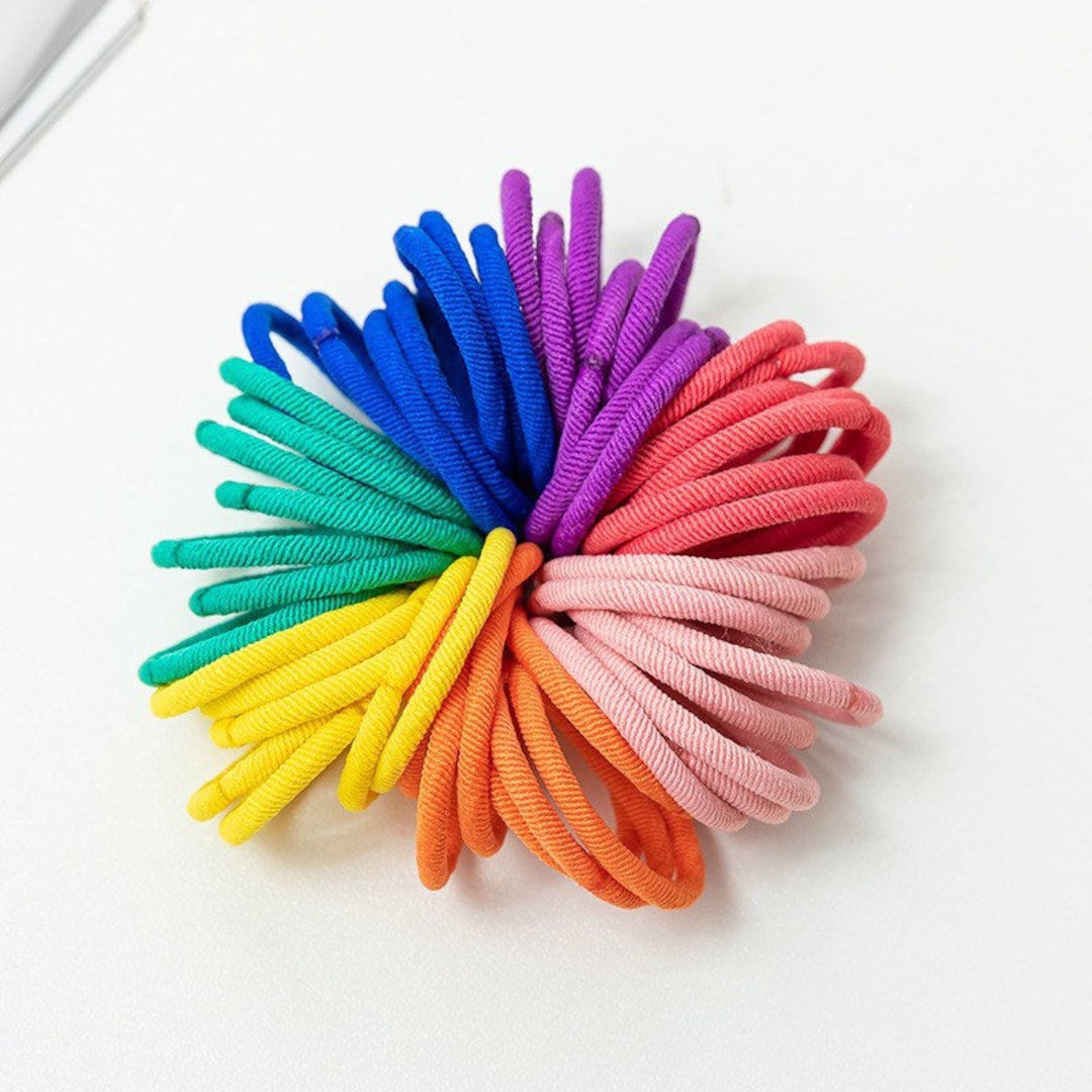 Gentle Baby Hair Ties Toddler Hair Ties Rainbow Hair Ties Etsy