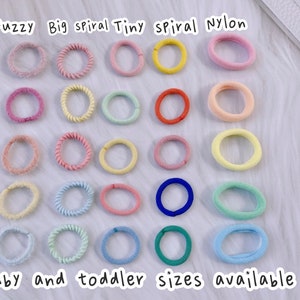 Set of 10 Sample Gentle Baby Hair Ties, Toddler Hair Ties, Baby Hair Band, Baby Hair Accessories, Soft Baby Hair Ties, Baby Hair Elastics