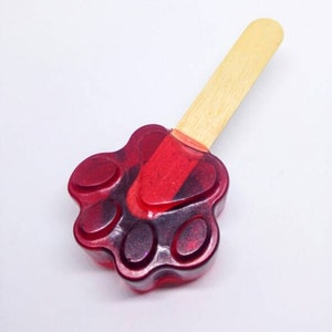 Nick Wilde's pawpsicle from Zootopia fridge magnet, red popsicle resin replica, Ice popsicle (1 piece - made to order)