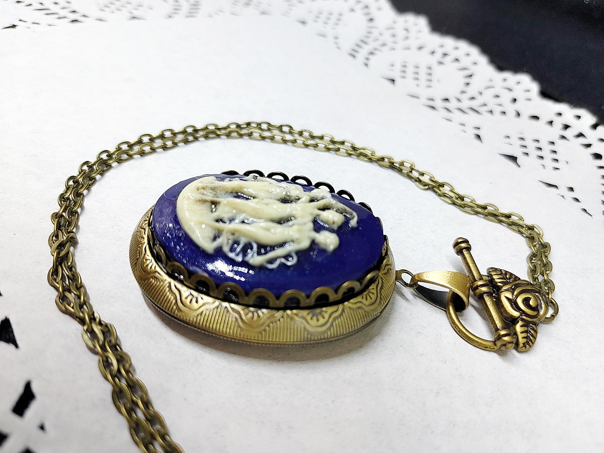 Agatha Harkness: Three Graces Cameo Locket Necklace Inspired