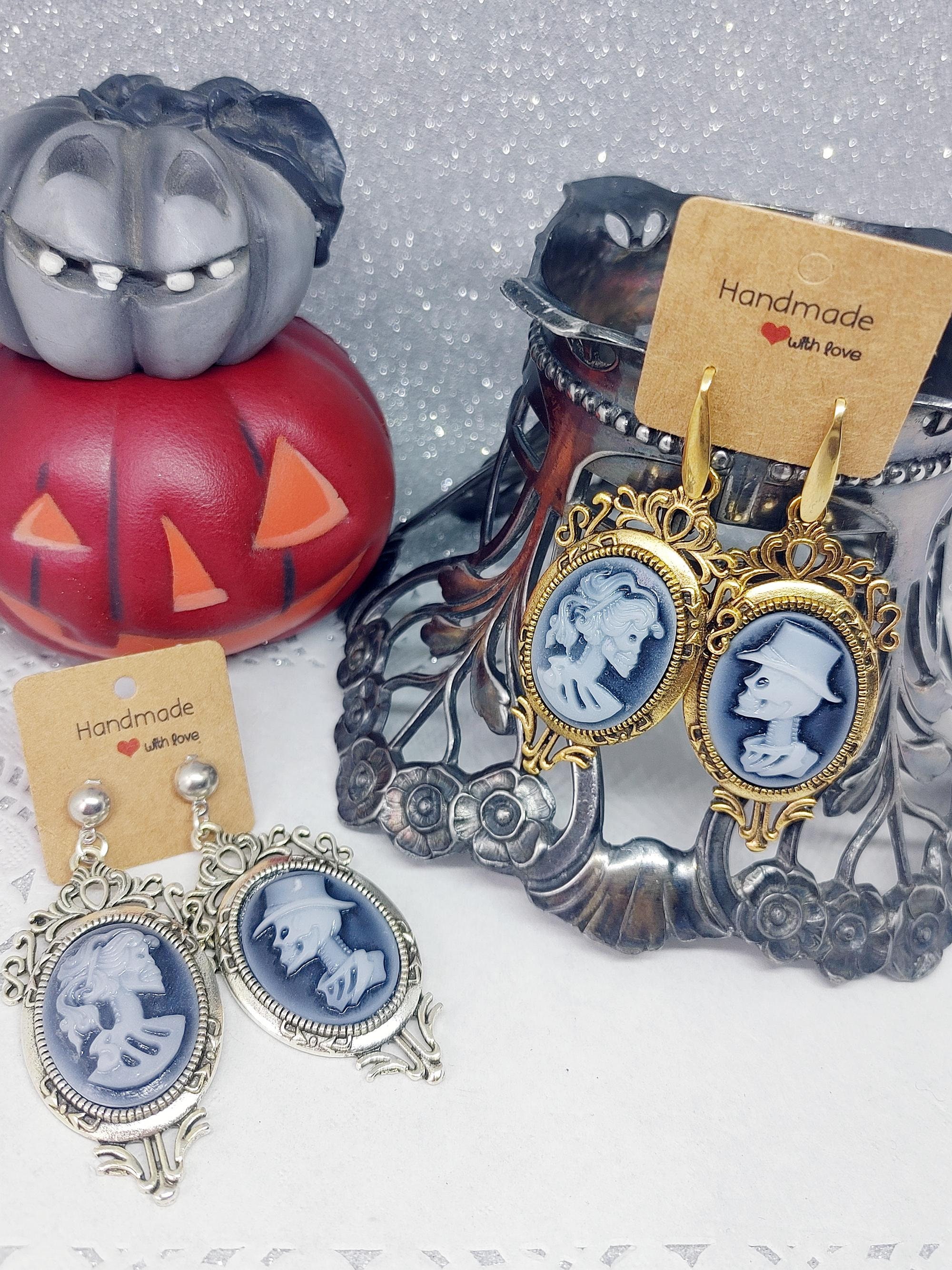NKlaus Orecchini A Perno Teschio In Argento 925 Ossidato - 7 Mm, Gioielli Gotici Per Uomo E Donna, Modello 12585