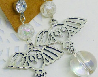 PATISORNA Orecchini Pendenti In Argento 925 Con Cristalli – Design A Spirale Iridescente, Ipoallergenici, 63 Mm - 4