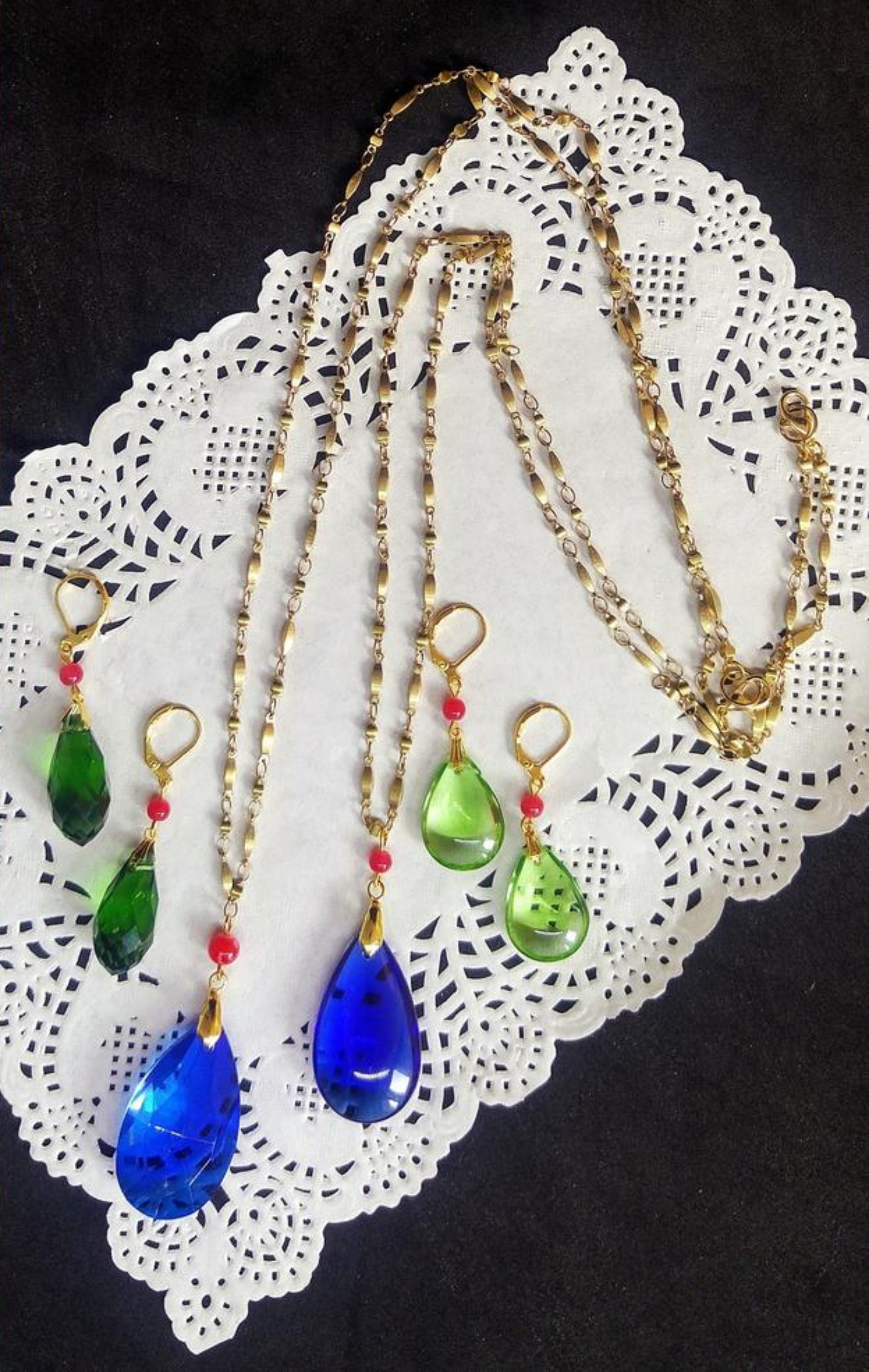 Howl Pendragon inspired pendant necklace and earrings, cosplay access…