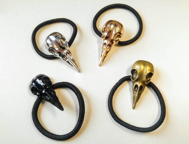 Ciondolo A Forma Di Teschio Di Corvo In Argento 925 Fatto A Mano - Foto 4