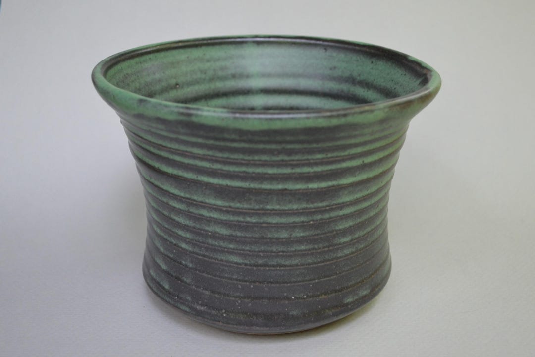 Wheel Thrown Stoneware Pottery Cylinder Vessel , High Fired in a ...