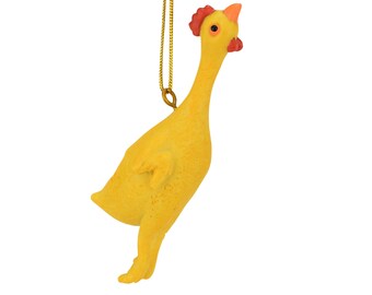 Tree Buddees Funny Rubber Chicken Christmas Ornaments