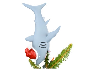 Tree Buddees Great White Shark Christmas Tree Topper - Large 10"