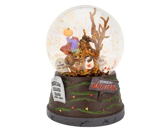 Tree Buddees Sleepy Hollow Fall Themed Headless Horseman Halloween Snow Globe - Large 6.5"