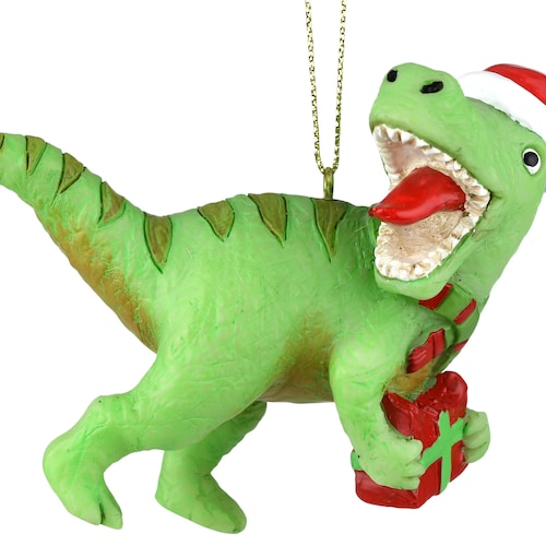 Details about / Tree Buddees Baby Dinosaur Hatching with Present Christmas Ornament Ornaments