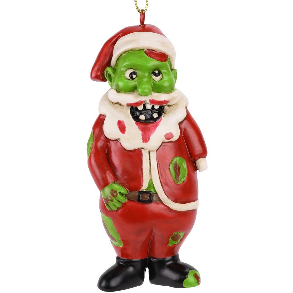 Tree Buddees Zombie Santa Claus Christmas Ornament Etsy