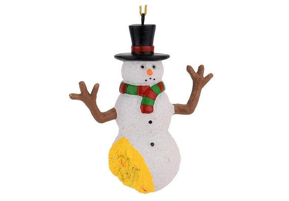 Tree Buddees Funny Pee on Snowman Christmas Ornament
