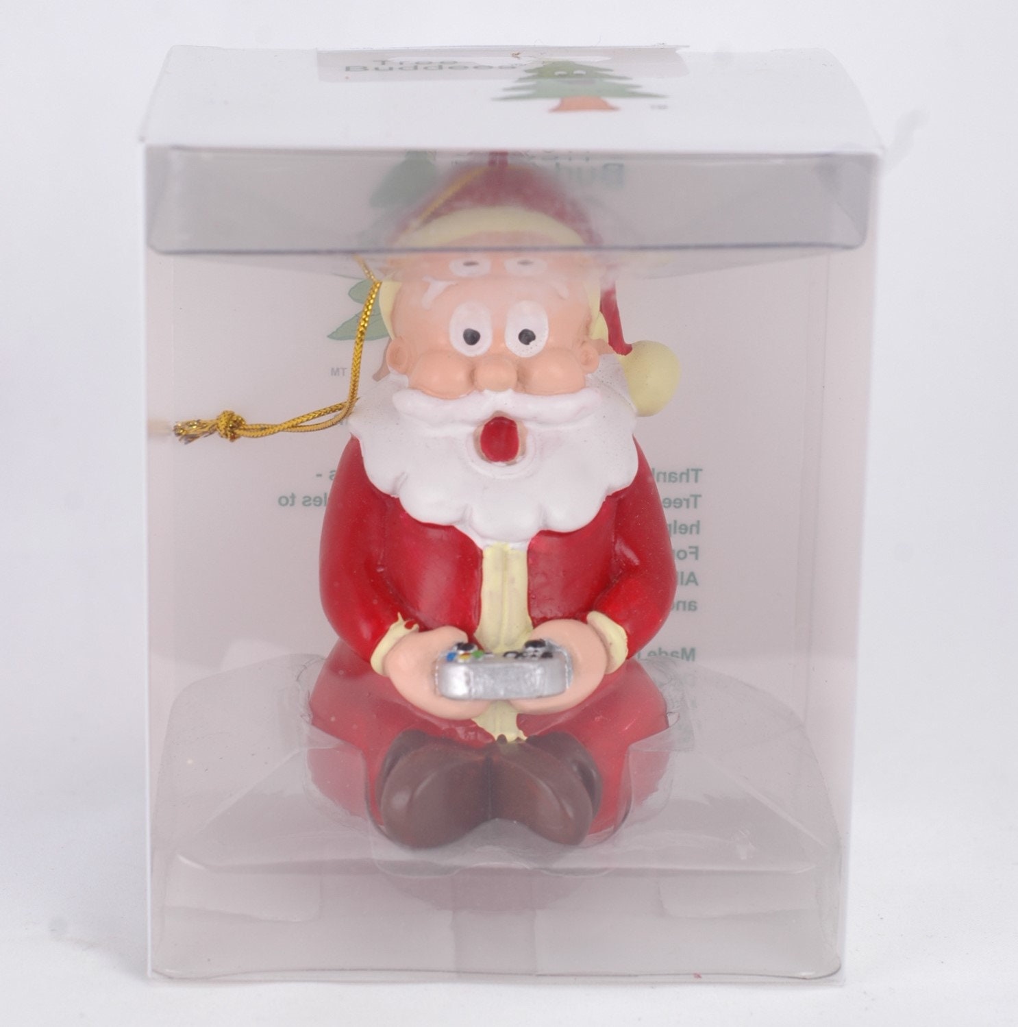 Ornamento de Natal para Jogos de Vídeo do Papai Noel Gamer Tree Buddees