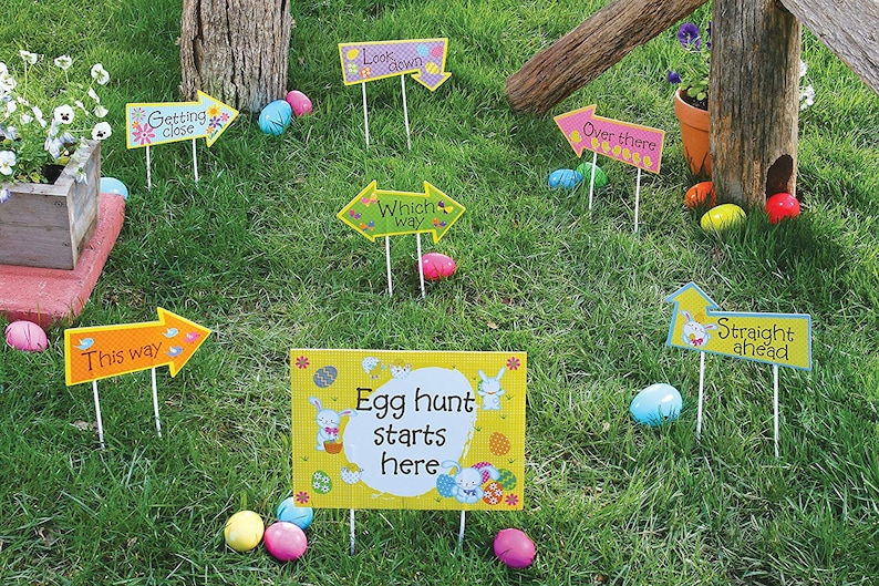 Easter Decorations Easter Egg Hunt Kit for Indoor and Outdoor Etsy