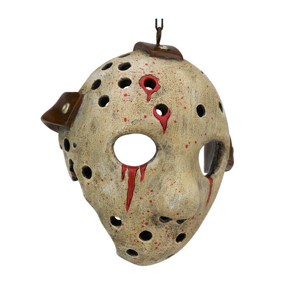 Tree Buddees Bloody Hockey Mask Halloween Ornament Scary Decoration