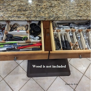 3D Printed Kitchen Drawer Organizers – Fits 5.5mm | 7.5mm – Customizable & Durable