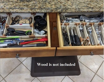 3D Printed Kitchen Drawer Organizers – Fits 5.5mm | 7.5mm – Customizable & Durable