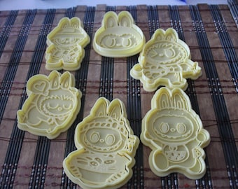 Labubu Zimomo inspirierte Ausstechformen 3D