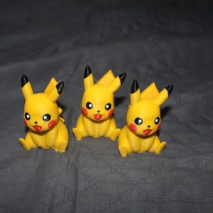 Pikachu Pokemon Print in 3D Multicolor Cute Figure - Etsy