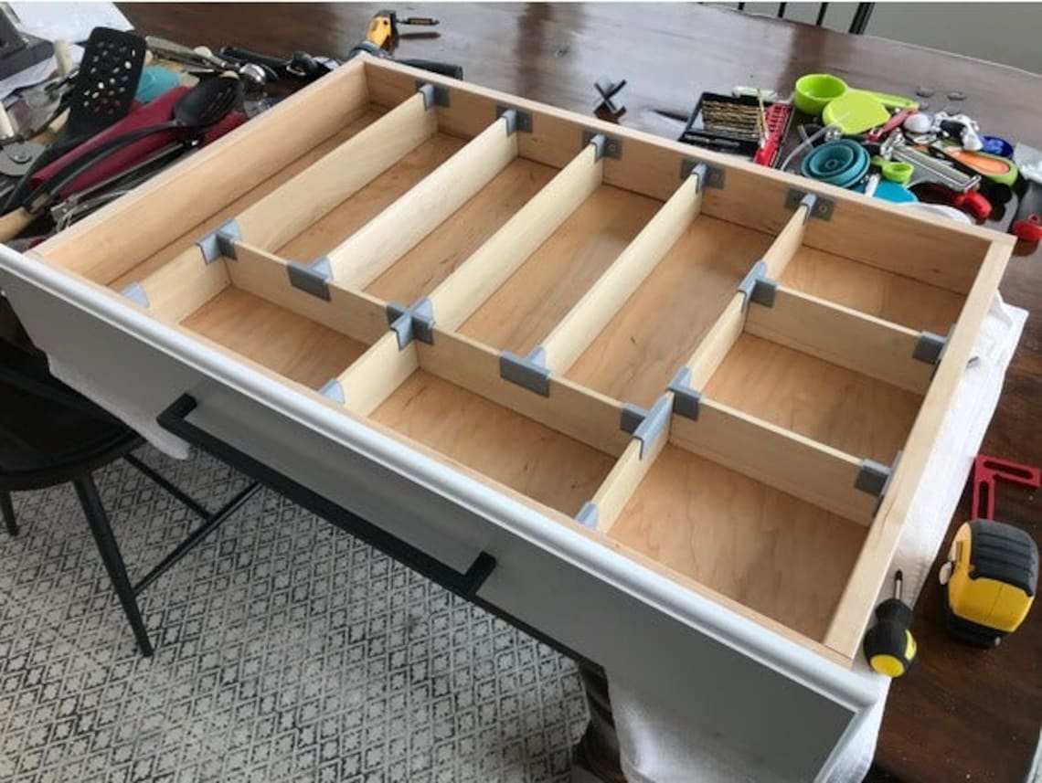 Kitchen Drawer Organizer Brackets/braces Etsy