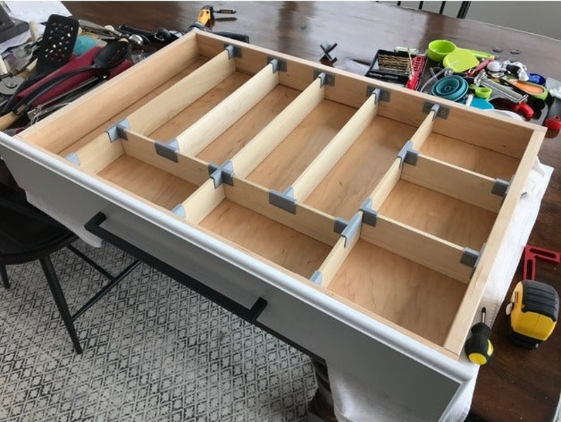 Kitchen Drawer Organizer Brackets/braces Etsy