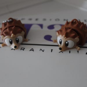 Flexible 3D Printed Hedgehog Keychain | Cute Animal Gift, Kawaii Fidget Toy
