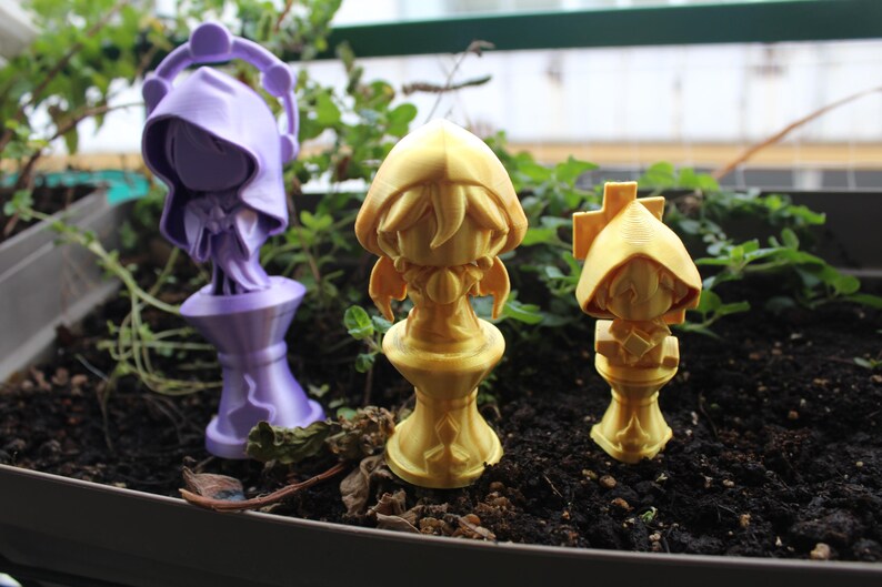 Genshin Impact Altars – 3D Printed Zhongli, Venti, Raiden Figures – Collectible Anime Decor imagen 2