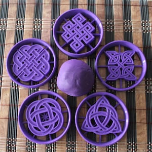 Celtic Wicca Wicka Symbols Cookie Cutters Clay