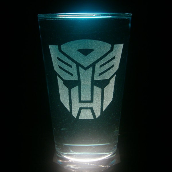 Autobot Transformers Pint Glass