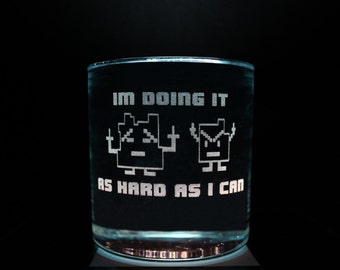 Mooninites - I'm Doing It As Hard As I Can - Whiskey Tumbler