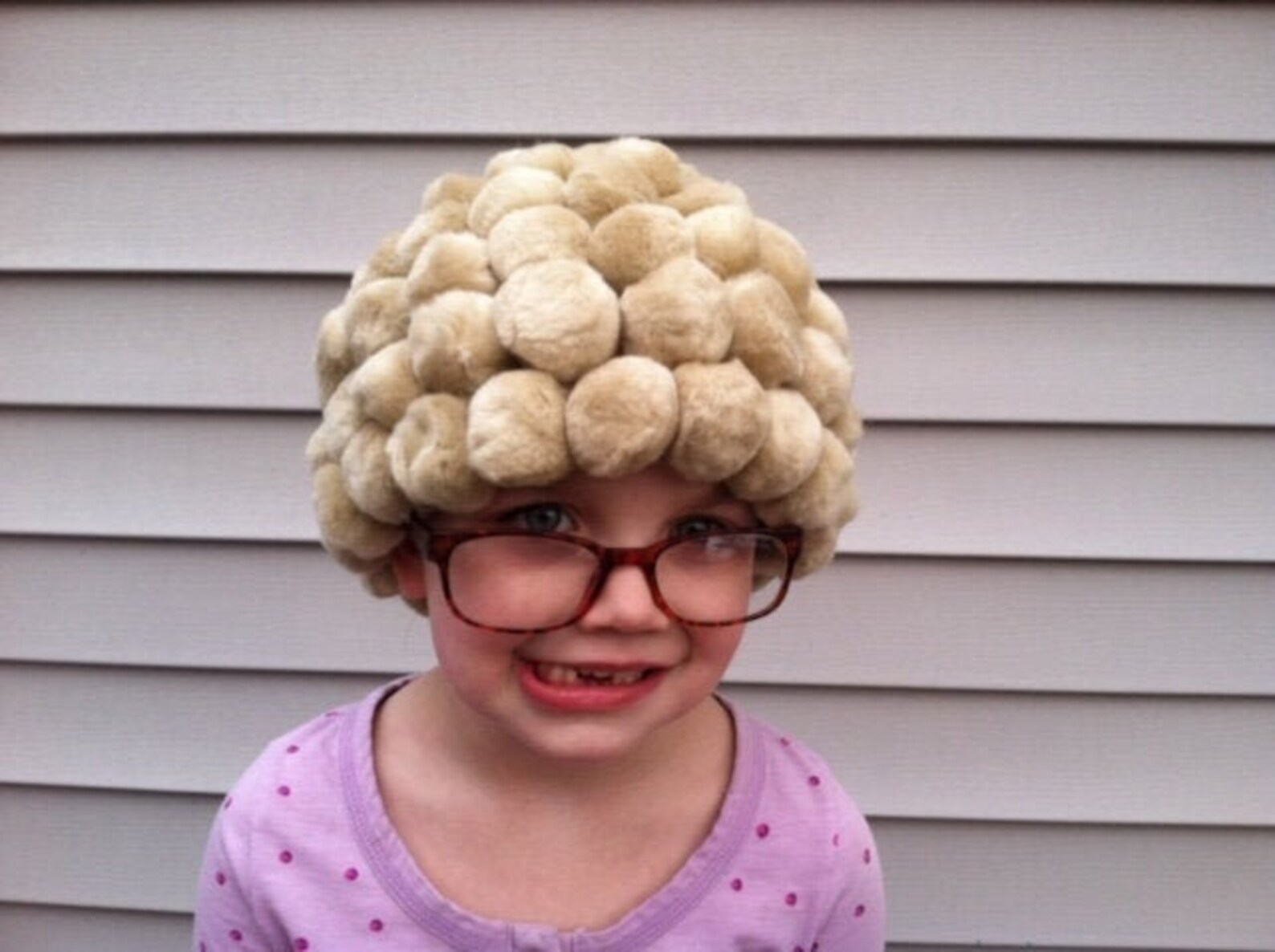 Old lady wig 100th day of school kids costume Old lady Etsy