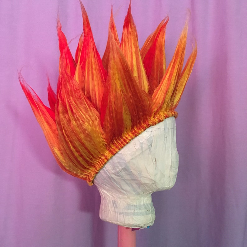 Fire wig Flame costume wig Heat Miser wig Heat Miser Etsy