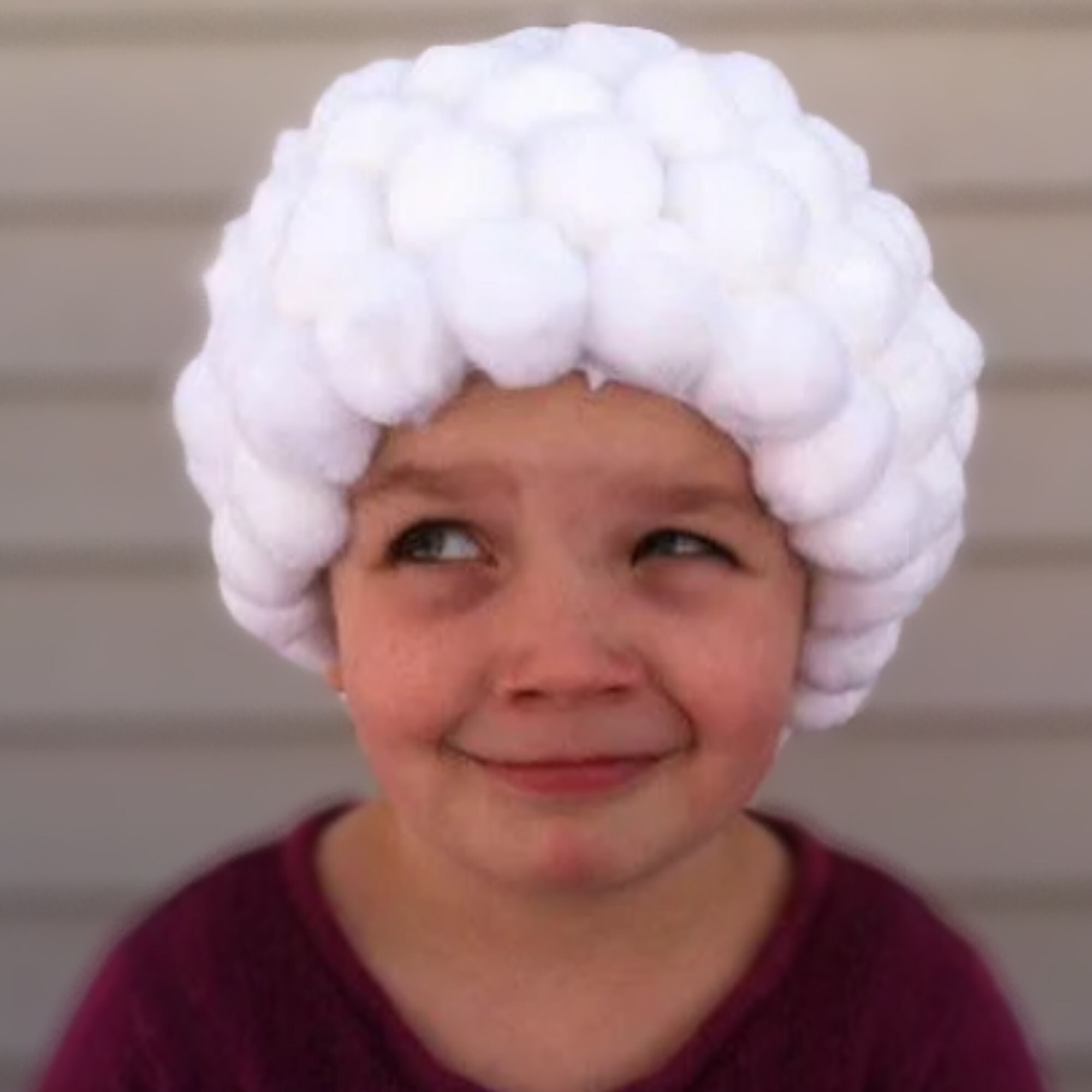 Toddler old cheap lady wig
