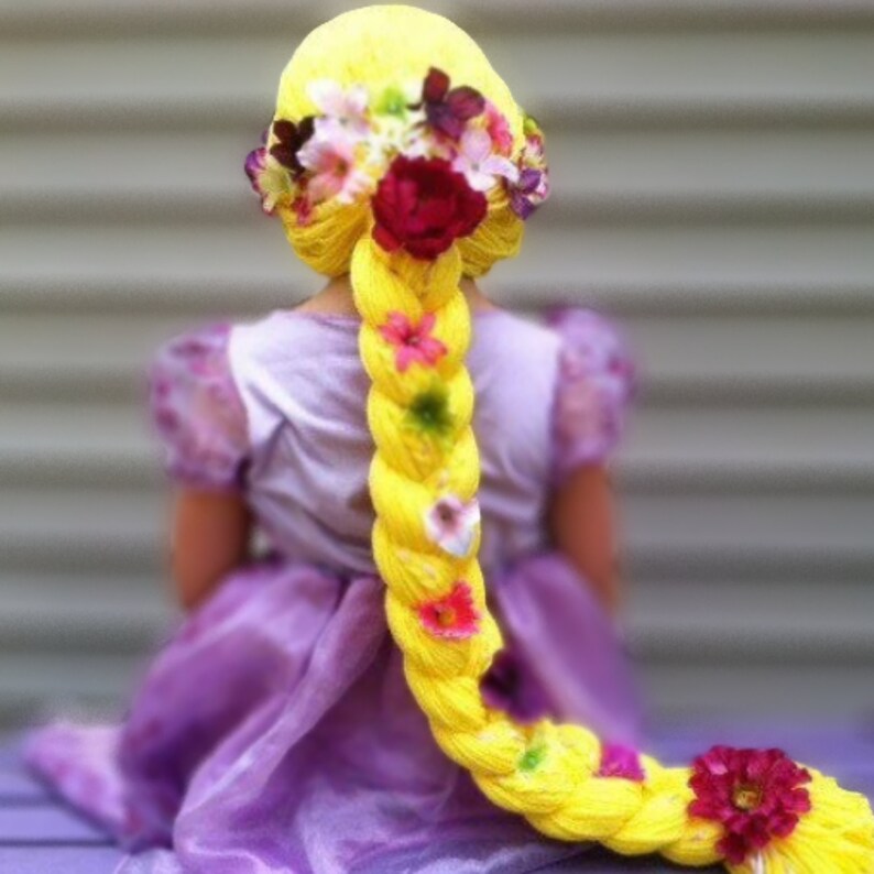 Rapunzel Wig for Kids Girls Halloween Costume Wig Niece Etsy