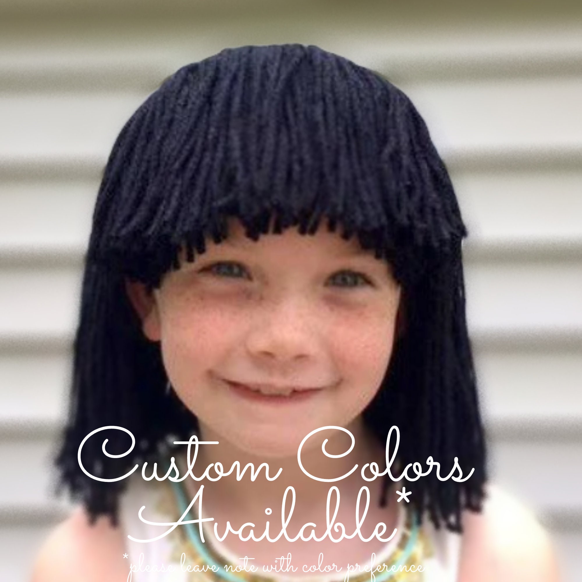 Blonde yarn wig online
