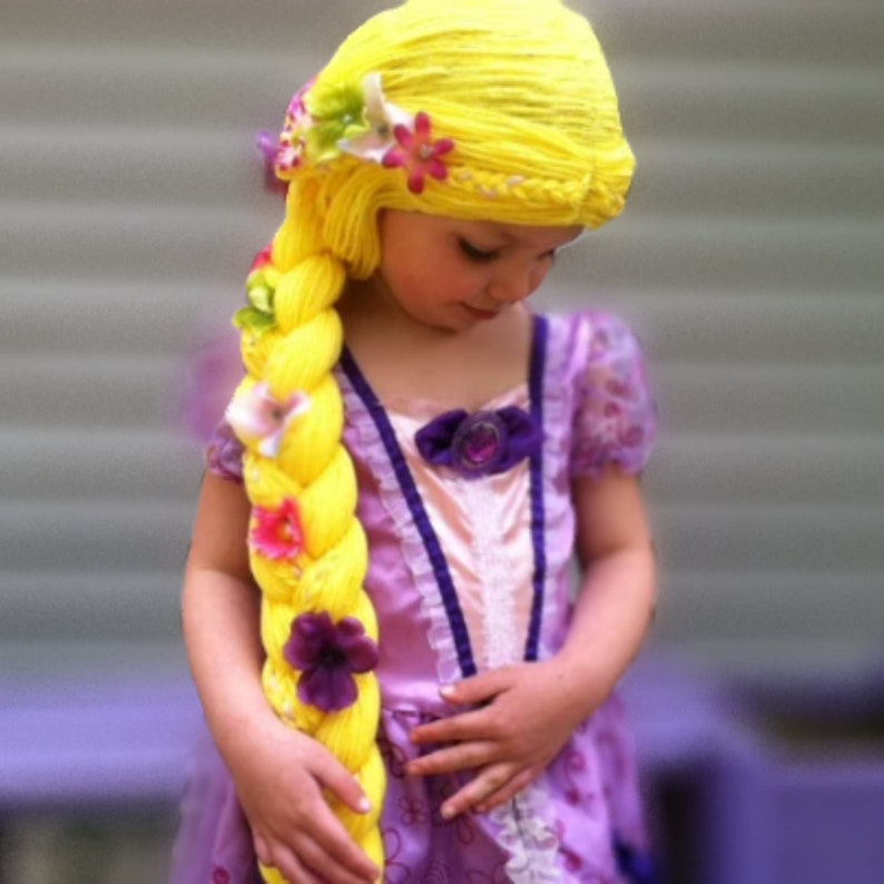 Rapunzel Wig for Kids Girls Halloween Costume Wig Niece Etsy