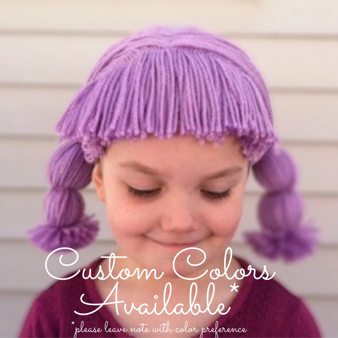 Pigtail Wig Kids Yarn Wig Yarn Wig for Toddlers Wig for Etsy