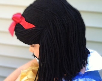 Snow White Wig Yarn Wigs for Kids Girls Dress up Accessories Snow White Costume Wig for Girl Little Girl Birthday Gift Princess Costume Etsy