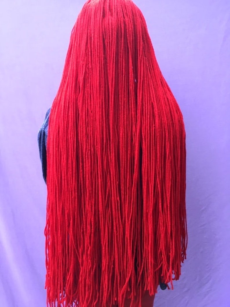 red yarn wig sally